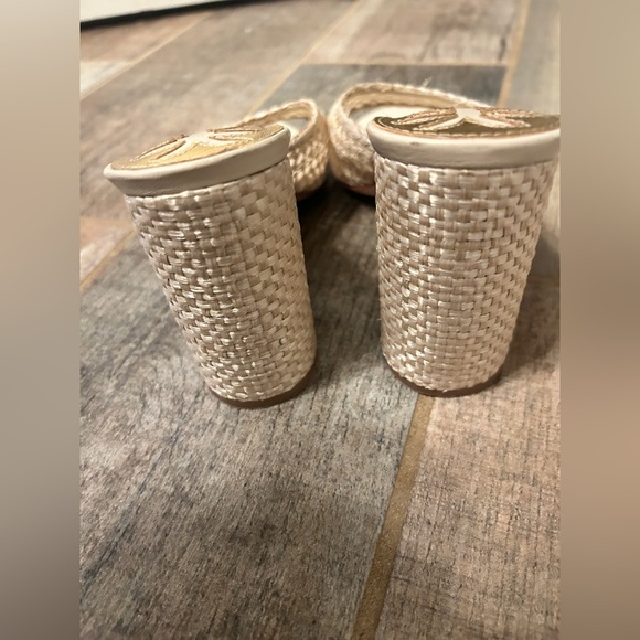 Antonio Melanix The Nat Note Riviera Woven Metallic Slip-On Mules - Picture 6 of 8